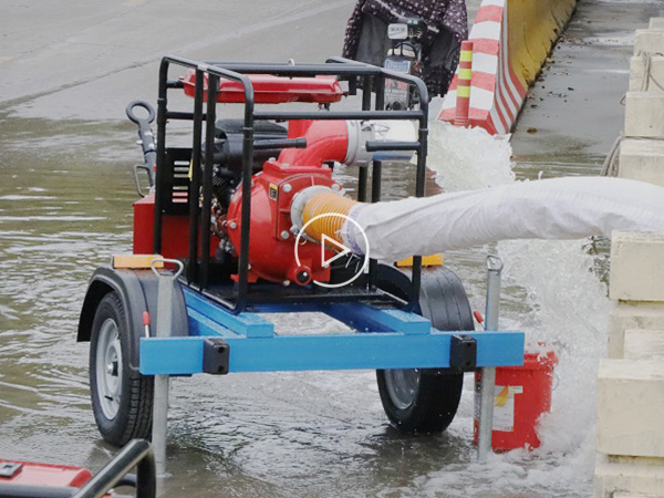 Qixiu 6-inch Sewage Trailer Pump