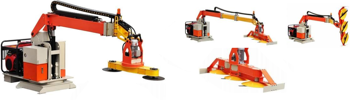 Vehicle-Mounted Double-Arbor Road Hedge Trimmer QX-5000S