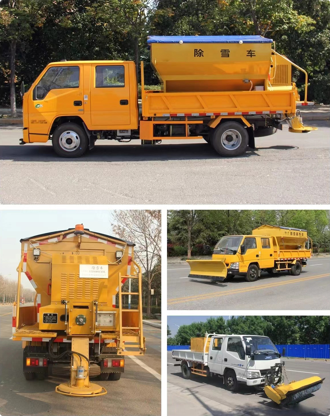 Snow Melting Agent Spreader Working Scenario